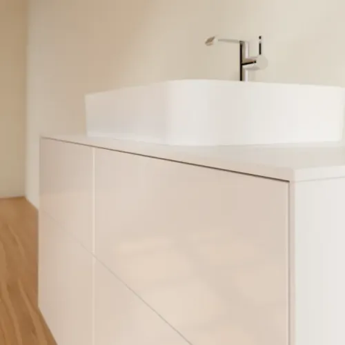 Villeroy & Boch Finion Тумба под раковину, 4 выдвижных ящика, 1200 x 603 x 501 mm, Glossy White Lacquer F38100GF