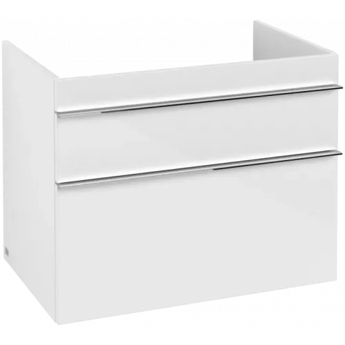 Villeroy & Boch Venticello Тумба под раковину, 2 выдвижных ящика, 753 x 590 x 502 mm, Glossy White / Glossy White A92501DH