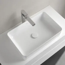 Villeroy & Boch Collaro Раковина для установки на столешницу, 560 x 360 x 145 mm, Альпийский белый, без перелива 4A205601
