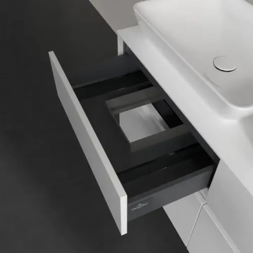 Villeroy & Boch Collaro Тумба под раковину, 4 выдвижных ящика, 1200 x 548 x 500 mm, Glossy White / Glossy White C11500DH