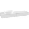 Villeroy & Boch Antao Тумба под раковину, 2 выдвижных ящика, 1600 x 190 x 500 mm, лицевая поверхность без текстурированной отделки, Glossy White Lacquer / Glossy White Lacquer K15010GF