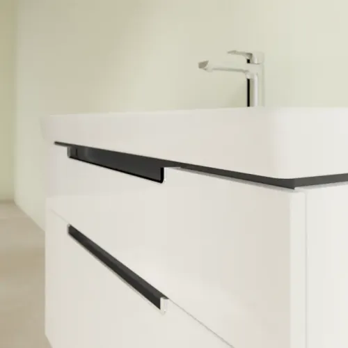 Villeroy & Boch Subway 2.0 Тумба под раковину, 2 выдвижных ящика, 987 x 590 x 449 mm, Glossy White A91510DH