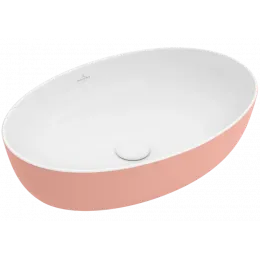 Artis Раковина для установки на столешницу, 610 x 410 x 130 mm, Powder (паудер), без перелива, нешлифованный 419861BCT0