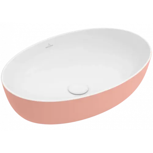 Artis Раковина для установки на столешницу, 610 x 410 x 130 mm, Powder (паудер), без перелива, нешлифованный 419861BCT0