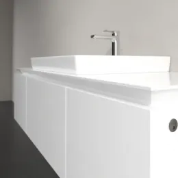 Villeroy & Boch Legato Тумба под раковину, с подсветкой, 3 выдвижных ящика, 1200 x 380 x 500 mm, Glossy White / Glossy White B682L0DH