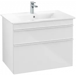 Villeroy & Boch Venticello Тумба под раковину, 2 выдвижных ящика, 753 x 590 x 502 mm, Glossy White / Glossy White A92502DH