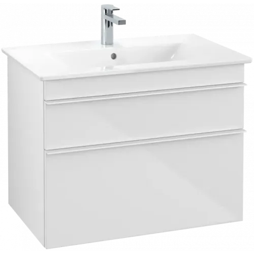 Villeroy & Boch Venticello Тумба под раковину, 2 выдвижных ящика, 753 x 590 x 502 mm, Glossy White / Glossy White A92502DH