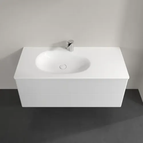 Villeroy & Boch Antao Тумба под раковину, 2 выдвижных ящика, 1188 x 504 x 492 mm, лицевая поверхность без текстурированной отделки, Glossy White Lacquer K06000GF