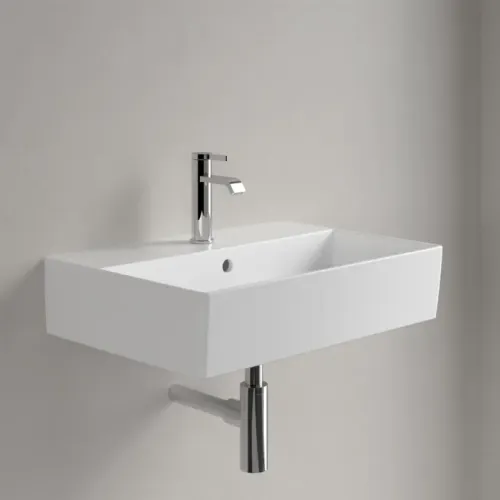 Villeroy & Boch Memento 2.0 Pаковина, 600 x 420 x 135 mm, Stone White CeramicPlus, с переливом 4A2260RW