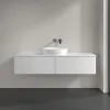 Villeroy & Boch Antao Тумба под раковину, с подсветкой, 2 выдвижных ящика, 1600 x 360 x 500 mm, лицевая поверхность без текстурированной отделки, Glossy White Lacquer / Glossy White Lacquer L36010GF