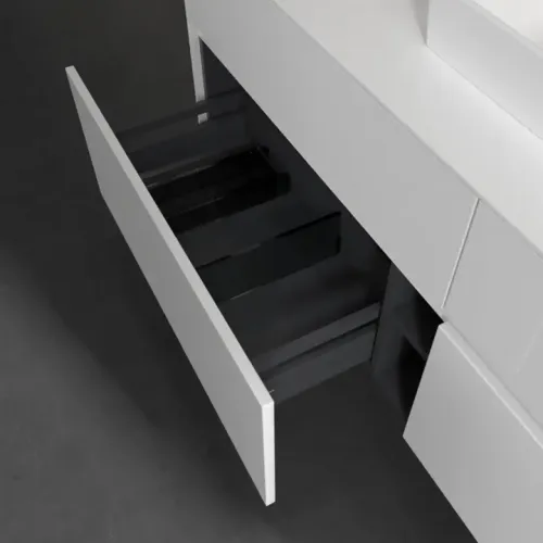 Villeroy & Boch Collaro Тумба под раковину, 4 выдвижных ящика, 1600 x 548 x 500 mm, Glossy White / Glossy White C07700DH