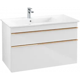 Villeroy & Boch Venticello Тумба под раковину, 2 выдвижных ящика, 953 x 590 x 502 mm, Glossy White / Glossy White A92705DH