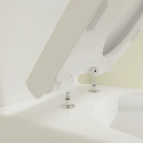 Villeroy & Boch Avento Унитаз-компакт с открытым смывным краем, напольный, Stone White CeramicPlus 5644R0RW