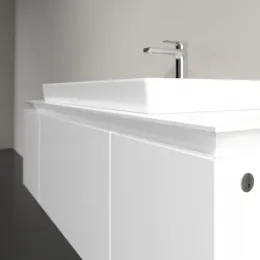Villeroy & Boch Legato Тумба под раковину, с подсветкой, 3 выдвижных ящика, 1200 x 380 x 500 mm, Glossy White / Glossy White B696L0DH