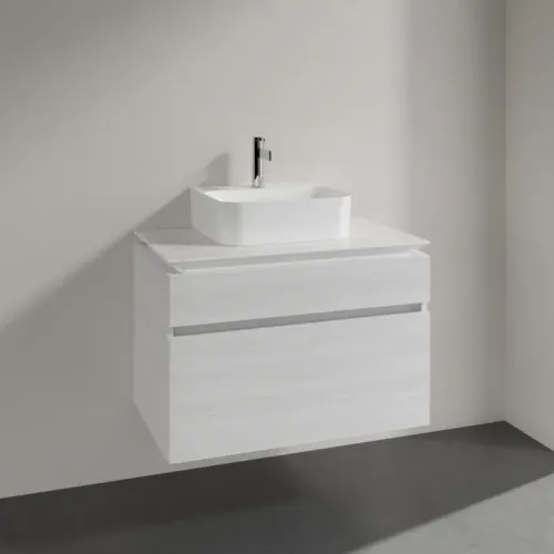 Villeroy & Boch Legato Тумба под раковину, 2 выдвижных ящика, 800 x 550 x 500 mm, White Wood / White Wood B73400E8