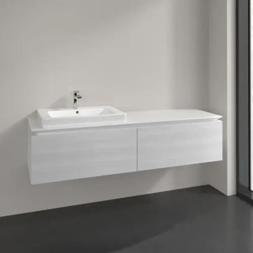 Villeroy & Boch Legato Тумба под раковину, 2 выдвижных ящика, 1600 x 380 x 500 mm, White Wood / White Wood B68800E8