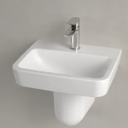 Villeroy & Boch O.novo Раковина компактная, 450 x 370 x 160 mm, Альпийский белый, без перелива 43444601