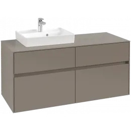 Villeroy & Boch Collaro Тумба под раковину, 4 выдвижных ящика, 1200 x 548 x 500 mm, Truffle Grey / Truffle Grey C07100VG