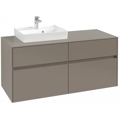 Villeroy & Boch Collaro Тумба под раковину, 4 выдвижных ящика, 1200 x 548 x 500 mm, Truffle Grey / Truffle Grey C07100VG