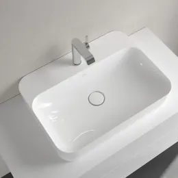 Villeroy & Boch Finion Раковина для установки на столешницу, 600 x 445 x 115 mm, Альпийский белый CeramicPlus, со скрытым переливом 414264R1