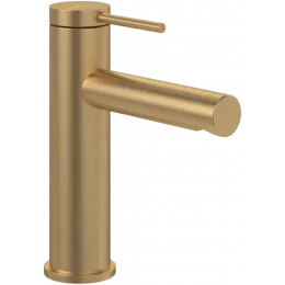 Villeroy & Boch Loop & Friends Смеситель для раковины однорычажный с комплектом слива со стяжкой, Золото сатинированное TVW10610215376