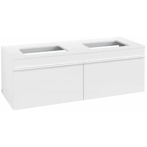 Villeroy & Boch Venticello Тумба под раковину, 2 выдвижных ящика, 1257 x 436 x 502 mm, Glossy White / Glossy White A94902DH
