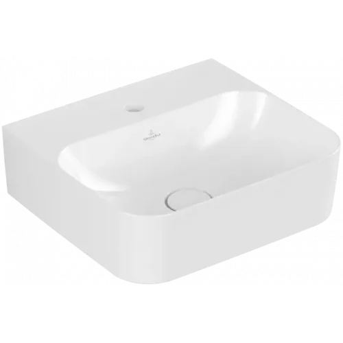 Villeroy & Boch Finion Раковина компактная, 430 x 390 x 140 mm, Альпийский белый CeramicPlus, со скрытым переливом 436444R1