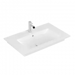 Villeroy & Boch Venticello Pаковина для установки на тумбу, 800 x 500 x 165 mm, Альпийский белый CeramicPlus, с переливом 41048LR1