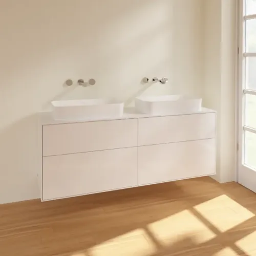 Villeroy & Boch Finion Тумба под раковину, 4 выдвижных ящика, 1600 x 603 x 501 mm, Glossy White Lacquer F72100GF