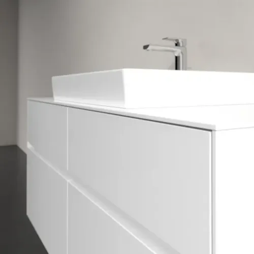 Villeroy & Boch Collaro Тумба под раковину, с подсветкой, 4 выдвижных ящика, 1200 x 548 x 500 mm, Glossy White / Glossy White C081B0DH