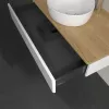 Villeroy & Boch Antao Тумба под раковину, 1 выдвижной ящик, 1000 x 190 x 500 mm, лицевая поверхность без текстурированной отделки, Glossy White Lacquer / Honey Oak K09051GF