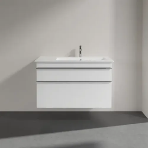 Villeroy & Boch Venticello Тумба под раковину, 2 выдвижных ящика, 953 x 590 x 502 mm, Glossy White / Glossy White A92801DH