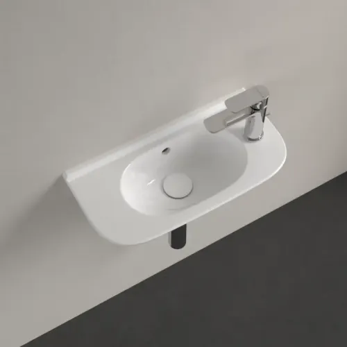 Villeroy & Boch O.novo Раковина компактная, 500 x 250 x 175 mm, Альпийский белый, с переливом 53615001