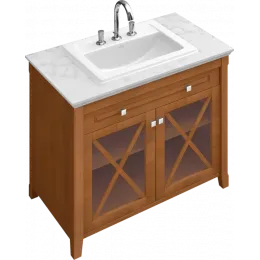 Villeroy & Boch Hommage Встраиваемая раковина, 630 x 525 x 203 mm, Альпийский белый CeramicPlus, с переливом, нешлифованный 7102A1R1