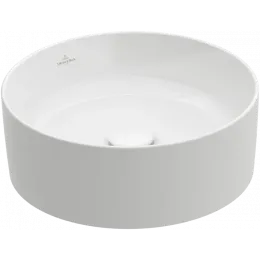Villeroy & Boch Collaro Раковина для установки на столешницу, 400 x 400 x 145 mm, Альпийский белый, без перелива 4A184001