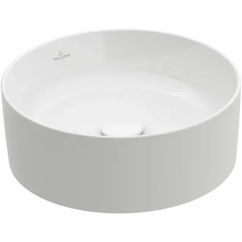 Villeroy & Boch Collaro Раковина для установки на столешницу, 400 x 400 x 145 mm, Альпийский белый, без перелива 4A184001