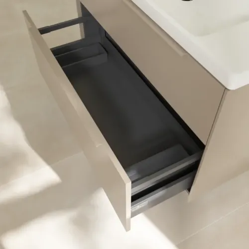 Villeroy & Boch Subway 3.0 Тумба под раковину, 2 выдвижных ящика, 973 x 576 x 478 mm, Taupe C57002VM