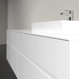 Villeroy & Boch Collaro Тумба под раковину, с подсветкой, 4 выдвижных ящика, 1600 x 548 x 500 mm, Glossy White / Glossy White C079B0DH