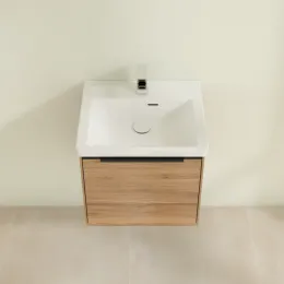 Villeroy & Boch Subway 3.0 Тумба под раковину, с подсветкой, 1 выдвижной ящик, 473 x 429 x 408 mm, Oak Kansas C580L1RH