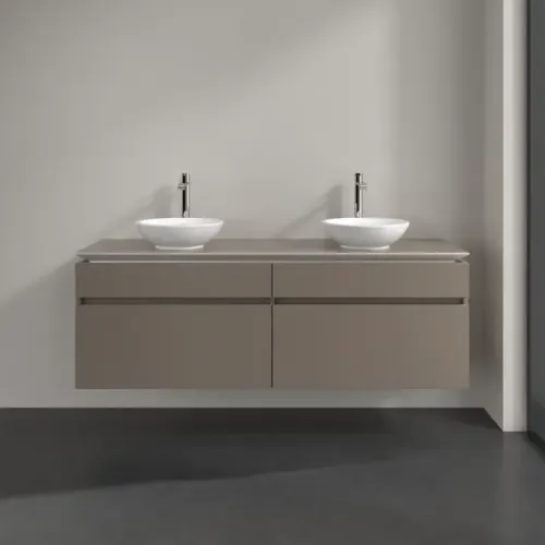 Villeroy & Boch Legato Тумба под раковину, 4 выдвижных ящика, 1600 x 550 x 500 mm, Truffle Grey / Truffle Grey B60000VG