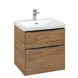 Villeroy & Boch Subway 3.0 Тумба под раковину, 2 выдвижных ящика, 572 x 576 x 478 mm, Oak Kansas C57801RH