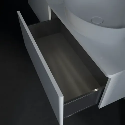 Villeroy & Boch Antao Тумба под раковину, с подсветкой, 2 выдвижных ящика, 1600 x 360 x 500 mm, лицевая поверхность без текстурированной отделки, Glossy White Lacquer / Glossy White Lacquer L39010GF