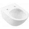 Villeroy & Boch Subway 3.0 Унитаз с открытым смывным краем, настенный, с TwistFlush, Stone White CeramicPlus 4670T0RW