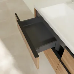 Villeroy & Boch Subway 3.0 Тумба под раковину, 4 выдвижных ящика, 1272 x 576 x 478 mm, Oak Kansas C60201RH