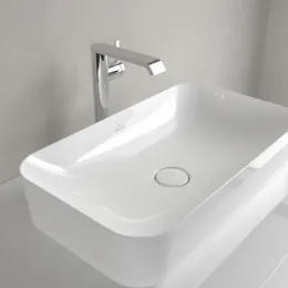 Villeroy & Boch Finion Раковина для установки на столешницу, 600 x 350 x 115 mm, Альпийский белый CeramicPlus, без перелива 414361R1