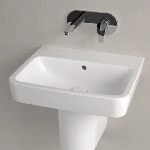 Villeroy & Boch O.novo Pаковина, 550 x 460 x 175 mm, Альпийский белый, с переливом 4A415701