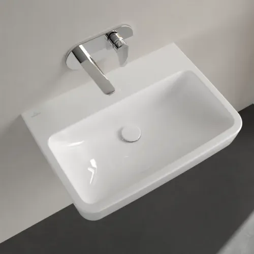 Villeroy & Boch O.novo Pаковина, 650 x 460 x 175 mm, Альпийский белый, без перелива, задняя сторона и нижняя сторона шлифованные 4A41KF01