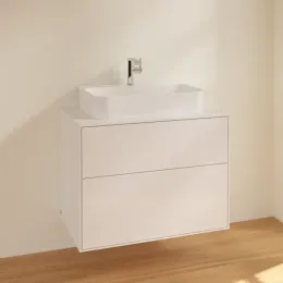 Villeroy & Boch Finion Тумба под раковину, 2 выдвижных ящика, 800 x 603 x 501 mm, Glossy White Lacquer F34100GF