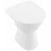 Villeroy & Boch ViCare Унитаз с открытым смывным краем с горизонтальным смывом (с полкой), напольный, Альпийский белый 4684R001