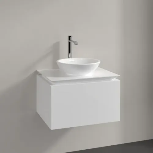 Villeroy & Boch Legato Тумба под раковину, 1 выдвижной ящик, 600 x 380 x 500 mm, Glossy White / Glossy White B56700DH